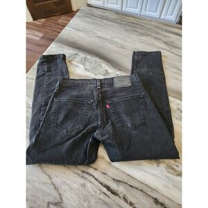 Levi's 512 Slim‎ Taper Fit Black Wash Jeans Waterless Denim W29 L30